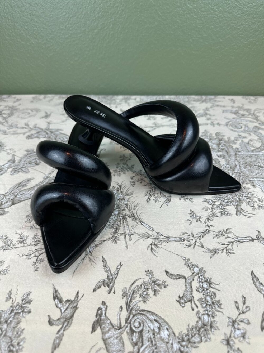 JW Pei Black Sara Mule size EU 40 US 9B